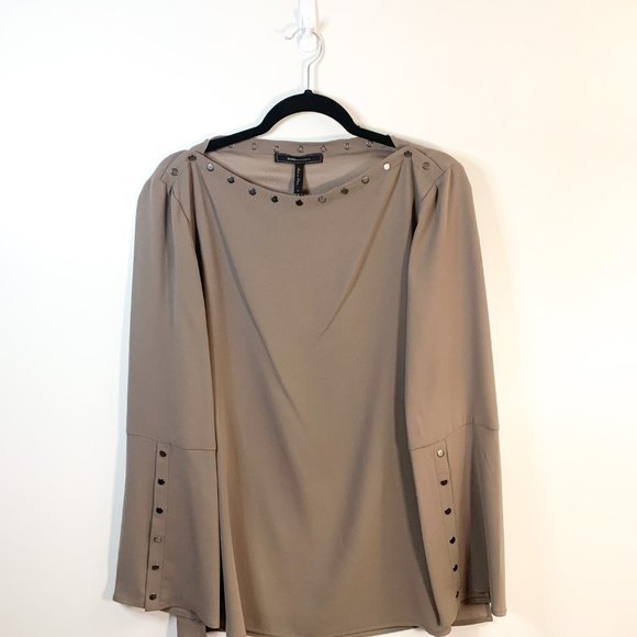 NWT BCBGMaxAzria Laycie Long Sleeve Blouse Size Small - Picture 2 of 13